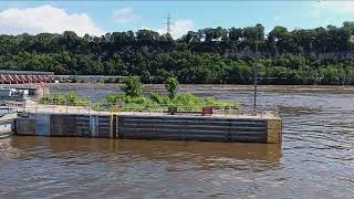 Checking out the high water at lockampDam  2 at Hastings MN 6232024 [upl. by Arakat784]