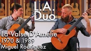 La Valse DAmélie  LA Duo play 1970 amp 1989 Miguel Rodriguez [upl. by Janela]