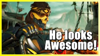 Takeda looks awesome  Mortal Kombat 1 Takeda trailer reaction [upl. by Nojel]