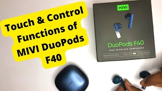 How To Control Mivi Duopods f40  Duopods Controlling Functions  Bt Earbuds Control Functions [upl. by Hogan]