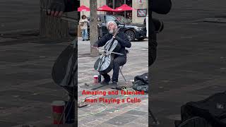 Amazing and Talented man Playing a Cello talented cello amazing [upl. by Otes]