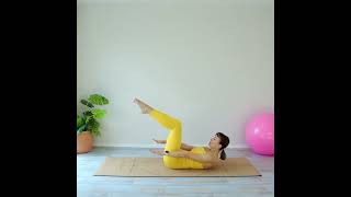 The Pilates Hundred Exercise How to Do it for Beginners girlwiththepilatesmat [upl. by Veedis]