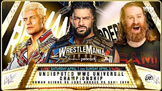 WWE Universe Wrestlemania 2k24 night 2 part 2 Director Cut [upl. by Ayital]