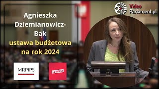 Ministra Rodziny Pracy i Polityki Społecznej Agnieszka DziemianowiczBąk  ustawa budżetowa na 2024 [upl. by Shepley]