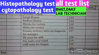 Histopathology test  Cytopathology test [upl. by Stelle]