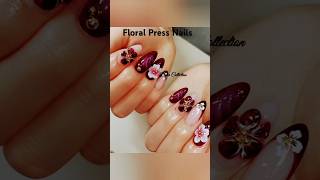 Floral Nails  Gift Nails  Press Nails  Beautiful Nail Art [upl. by Erika]