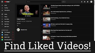 how to find your liked videos on YouTube [upl. by Sanger]