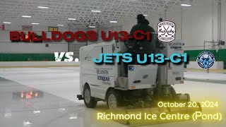 Burnaby Bulldogs U13C1 vs Richmond Jets U13C1 Richmond Ice Centre Pond Oct 20 2024 Markko [upl. by Nolram]