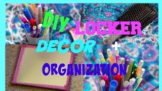 DIY Locker Decor and Organization [upl. by Aisyat598]