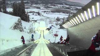 Vikersund skiflying 192 m POV [upl. by Aneloaup]