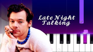 Harry Styles  Late Night Talking  Piano Tutorial [upl. by Nicko]