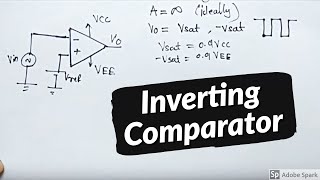 Inverting Comparator  In hindi  Electronics Subjectified [upl. by Nnaeitak139]