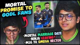 Mortal sad on GODL Troll 💛 Msg to GOHAN 🚀 Mortal Leave Bootcamp Marriage ❌ Talk to Sid Bhai 💬 [upl. by Juliet554]