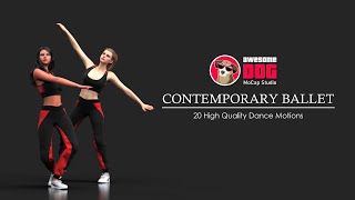 Contemporary Ballet Dances Mocap Data Demo [upl. by Mcquillin]