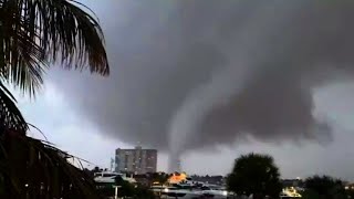 EF0 Tornado Hits Fort Lauderdale Florida  Jan 6 2024 [upl. by Idalla]