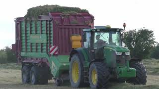 Silage 2024 John Deere 6190R amp Strautmann Wagon [upl. by Leamhsi]