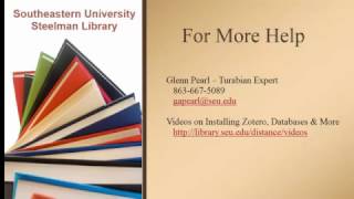 2016 Turabian Zotero Word [upl. by Trask867]