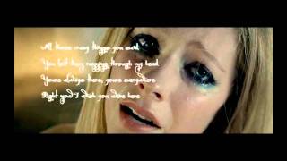 Avril Lavigne  Wish you were here  Lyrics HD [upl. by Eilzel]