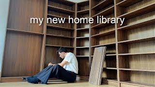 setting up my NEW dream home library for 1500 books its bigger and better [upl. by Schilling]