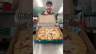 Is this The VIRAL Papa Johns Pizza wow viral youtubeshorts shorts better pizza food fyp [upl. by Keemahs]