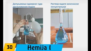 Hemija  Prvi razred  30 Pripremanje rastvora laboratorijska vežba [upl. by Elicia]