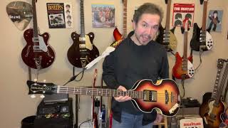 Hofner Cavern 5001 “LOST BASS” quick review discussion and brief history hofner thebeatles [upl. by Nadia]