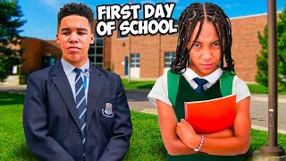 OUR KIDS FIRST DAY AT PRIVATE SCHOOL [upl. by Bevash]