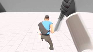 SFM Test 3  Slow motion spy butterfly trick and backstab [upl. by Eirrac683]