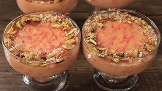 Delicious Dessert by Chef Hafsa  Winter Dessert recipe Carrot Pudding  Hafsas Kitchen [upl. by Atteuqahs]