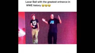 LAVAR BALL WWE RAW ENTRANCE With Lamelo Hilarious [upl. by Ahker164]