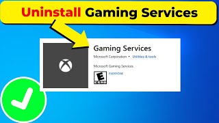 How to Uninstall Gaming Services Windows 10  2024 [upl. by Matrona]