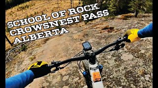 School of Rock  Crowsnest Pass POV  One of Albertas Funnest most varied Mountain Bike Trails [upl. by Nivrae]