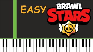 Draw Theme  Brawl Stars  Easy Piano Tutorial [upl. by Annadiana]