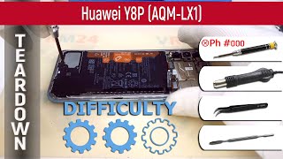 Huawei Y8P AQMLX1 📱 Teardown Take apart Tutorial [upl. by Hamforrd]