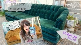 How to Paint Upholstery keep it soft and velvety No cracking or hard texture [upl. by Handel]