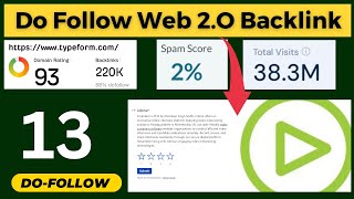 High Quality Do Follow Web 2O amp Profile Backlinks  93 DA  Do Follow Web 2O Backlink Site [upl. by Emelen394]