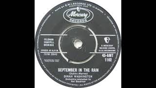 UK New Entry 1961 280 Dinah Washington  September In The Rain [upl. by Saref]