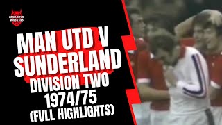 Man Utd v Sunderland 7475 Division 2 [upl. by Arinaid689]