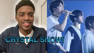 FIRST TIME HEARING BTS ‘CRYSTAL SNOW’ LIVE  LIVE REACTION [upl. by Ahsikym]