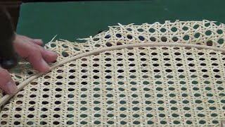 How to Replace Prewoven Chair Caning [upl. by Drislane366]