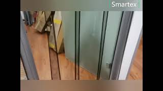 Screen door curtain Easy installing by overlapping slats [upl. by Noam36]