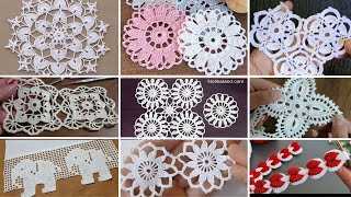 EASY and elegant Border Lace Crochet Patterns for every thing lacesample viral trending beauty [upl. by Aibos]