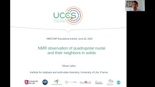 NMR Observation of Quadrupolar Nuclei amp their Neighbors in Solids  Prof Olivier Lafon  Session 8 [upl. by Akiehsat206]