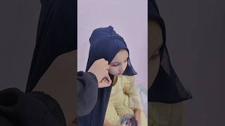 Beautiful Bridal hijab tutorialshortvideoyoutubeshortsshortsshortytshortshijabtutorialhijab [upl. by Subocaj]