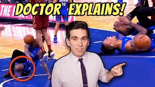 Doctor Reacts to Markelle Fultz HEARTBREAKING Season Ending Knee Injury [upl. by Lippold]