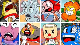 Cuphead  All Boss Simple Knockouts Animations [upl. by Ettenna]