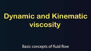 Difference between Dynamic and Kinematic Viscosity in Hindi  Urdu [upl. by Nyrmak504]