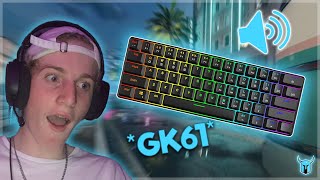 GK61 Keyboard Review with SOUND TEST Optical Yellow Switches [upl. by Boylan]