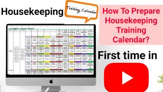 How To prepare Training Calendar  Housekeeping Report  Department Training Calendar [upl. by Nwahsed]