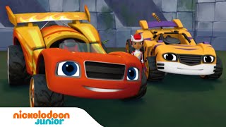 Blaze et les Monster Machines  Le meilleur de Blaze en voiture de course  15 min  Nickelodeon Jr [upl. by Aisetal710]